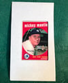 Ceramic Mickey Mantle 1959 repro bb card