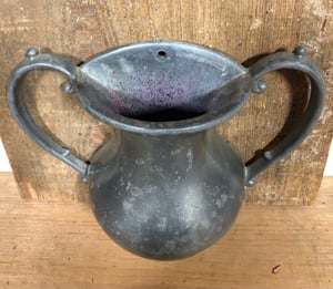 Image of Pewter wall vase