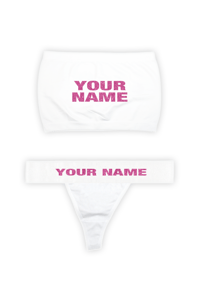 Image 4 of CUSTOM NAME TUBE TOP SET