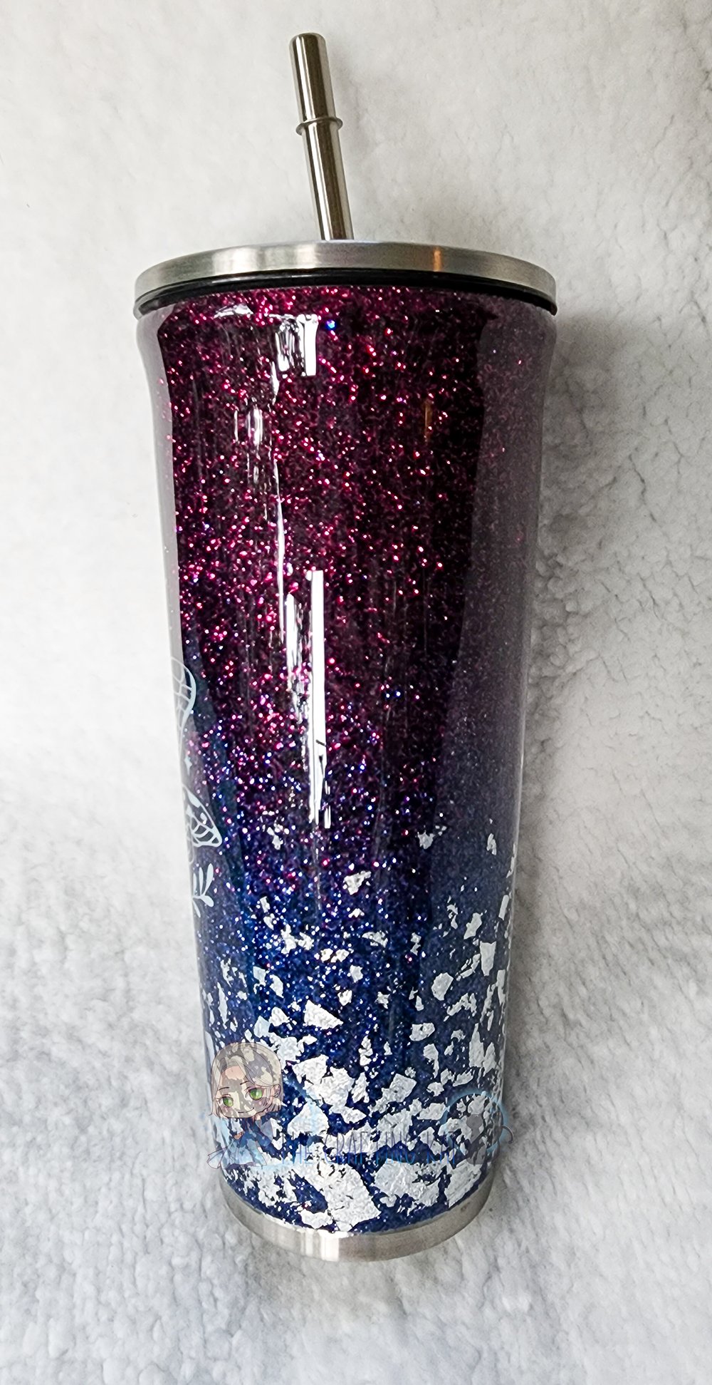 Image of Moth Shroomies-24oz straw tumbler