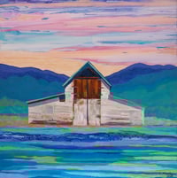 Image of Paonia Barn Sunset