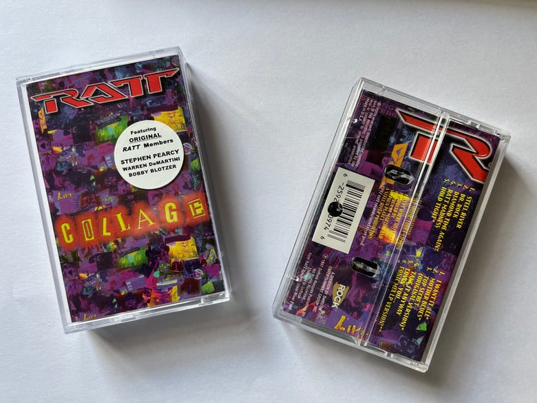 Image of RATT "Collage" Cassette i997 DeRock Records Stephen Pearcy Warren DeMartini NEW