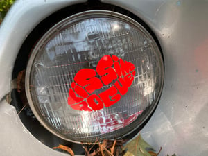 Image of Kissing Rogue LIPS sticker - RED