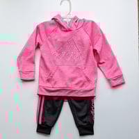 Image 2 of Girls Adidas 2PC Track Set