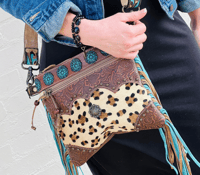 Image 1 of Animal Print Crossbody Purse