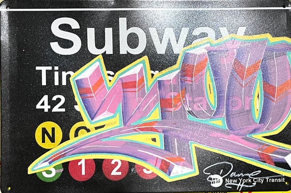 Image of Embellish NYC Subway signs By Artist: Dome