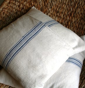 Image of Antique linen cushion cover 40 x 40 cm