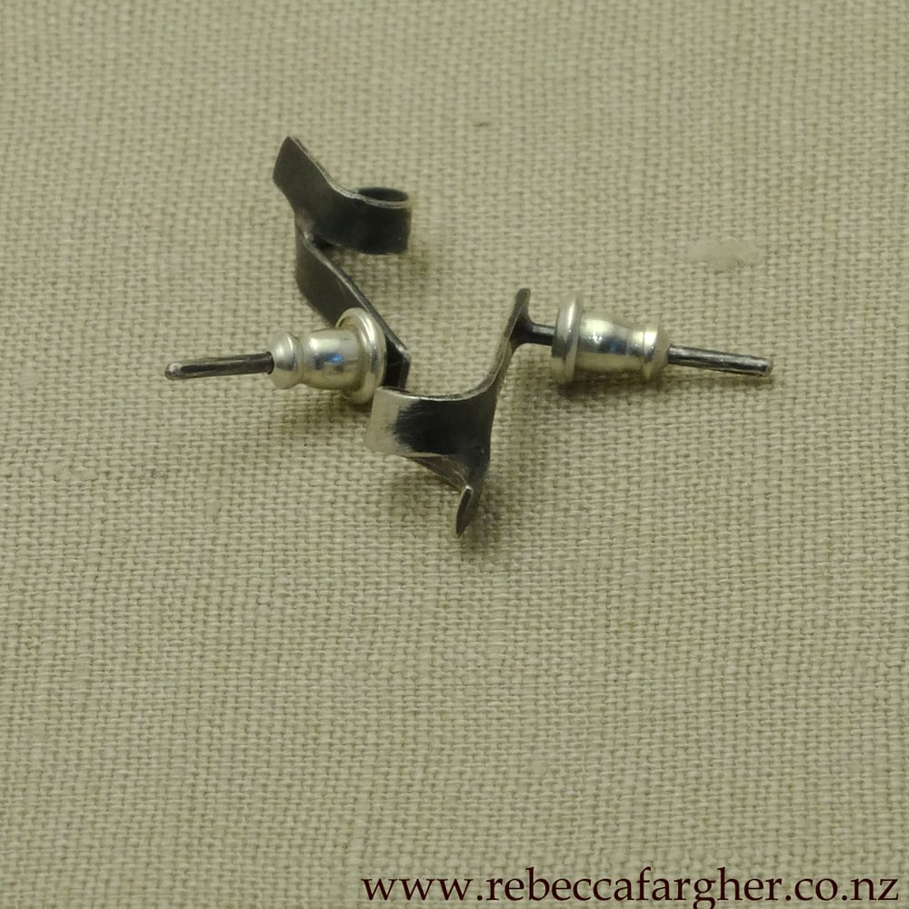 Image of Ribbon Curl Studs