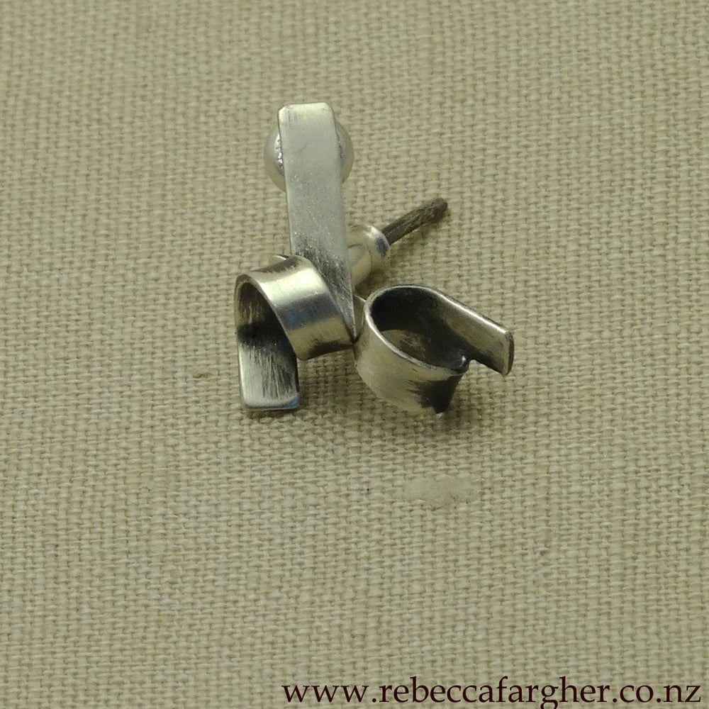 Image of Ribbon Curl Studs