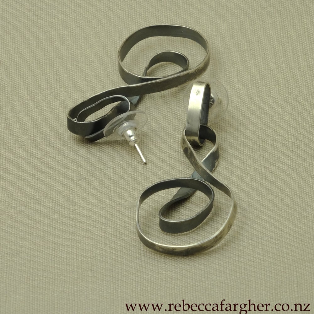 Image of Ribbon Chain Earrings