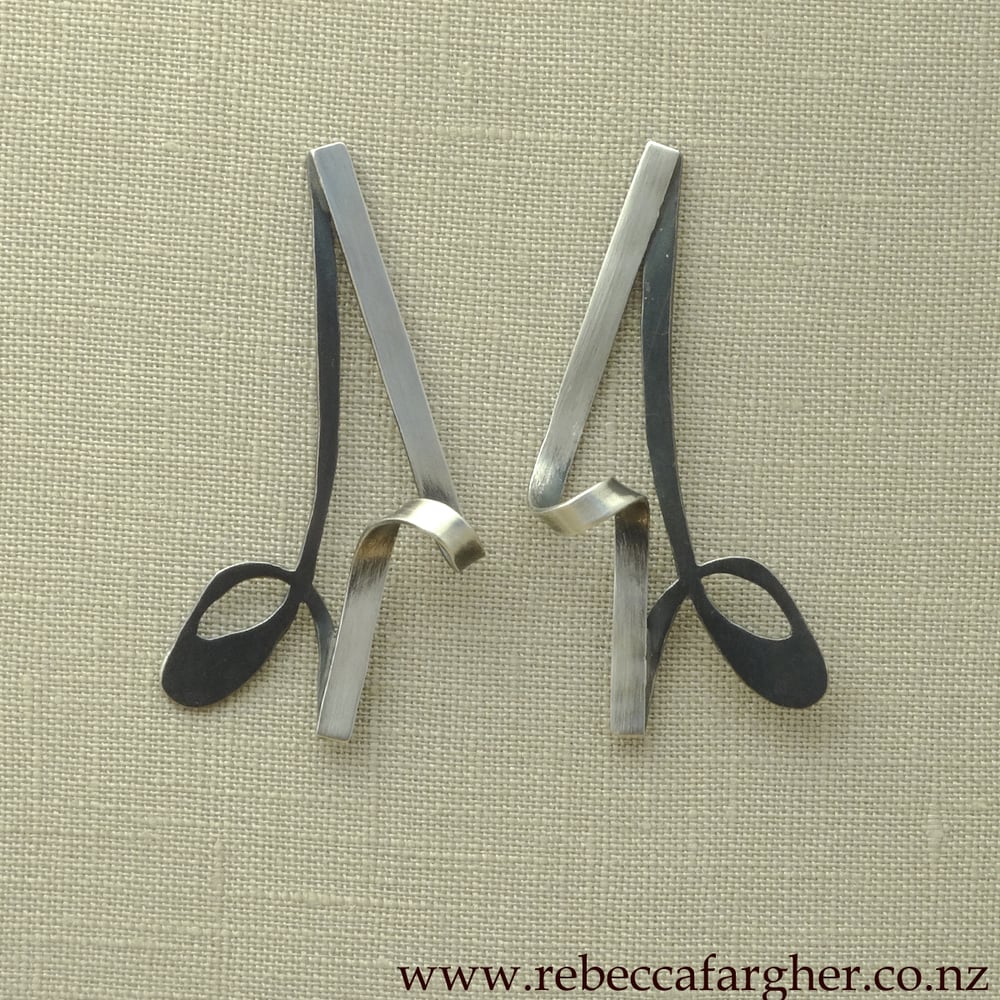 Image of Ribbon Shadow Earrings