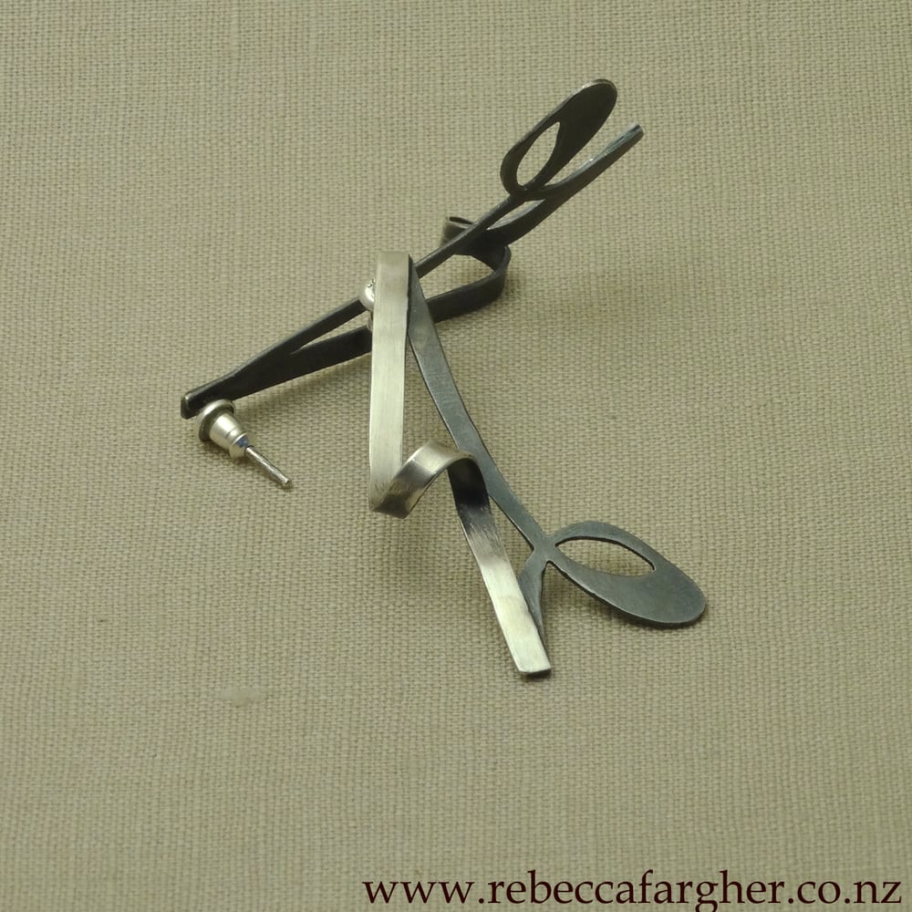Image of Ribbon Shadow Earrings