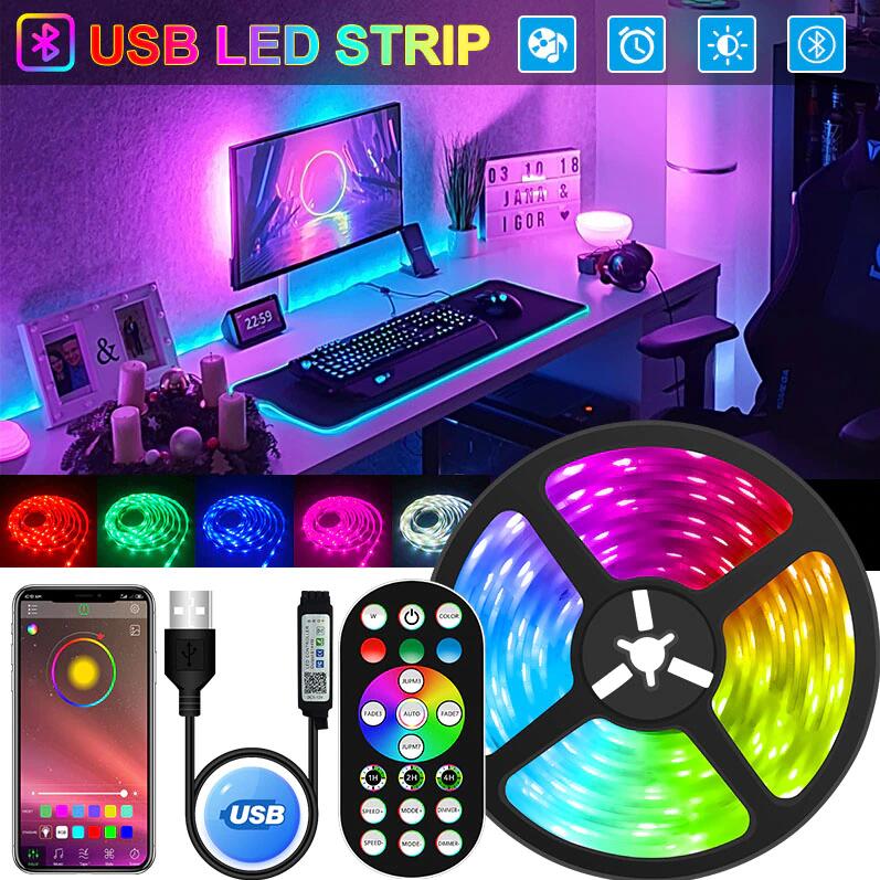Bluetooth USB RGB LED Strip Lights lightstrip