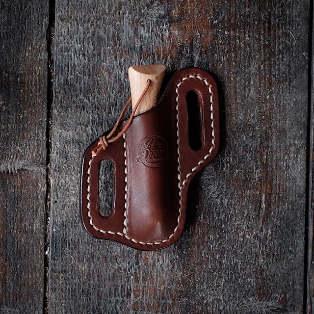 Image of Cross draw sheath with Opinel #8 trekking (inox)