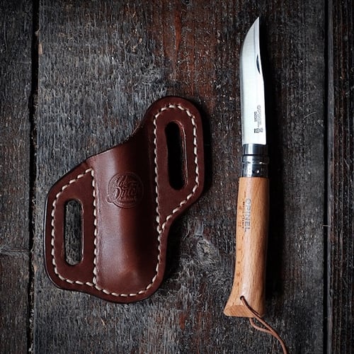 Image of Cross draw sheath with Opinel #8 trekking (inox)