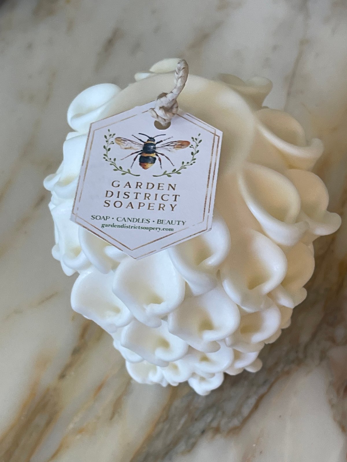 Alys Coconut Soleil Ornate Sculptural Candle 