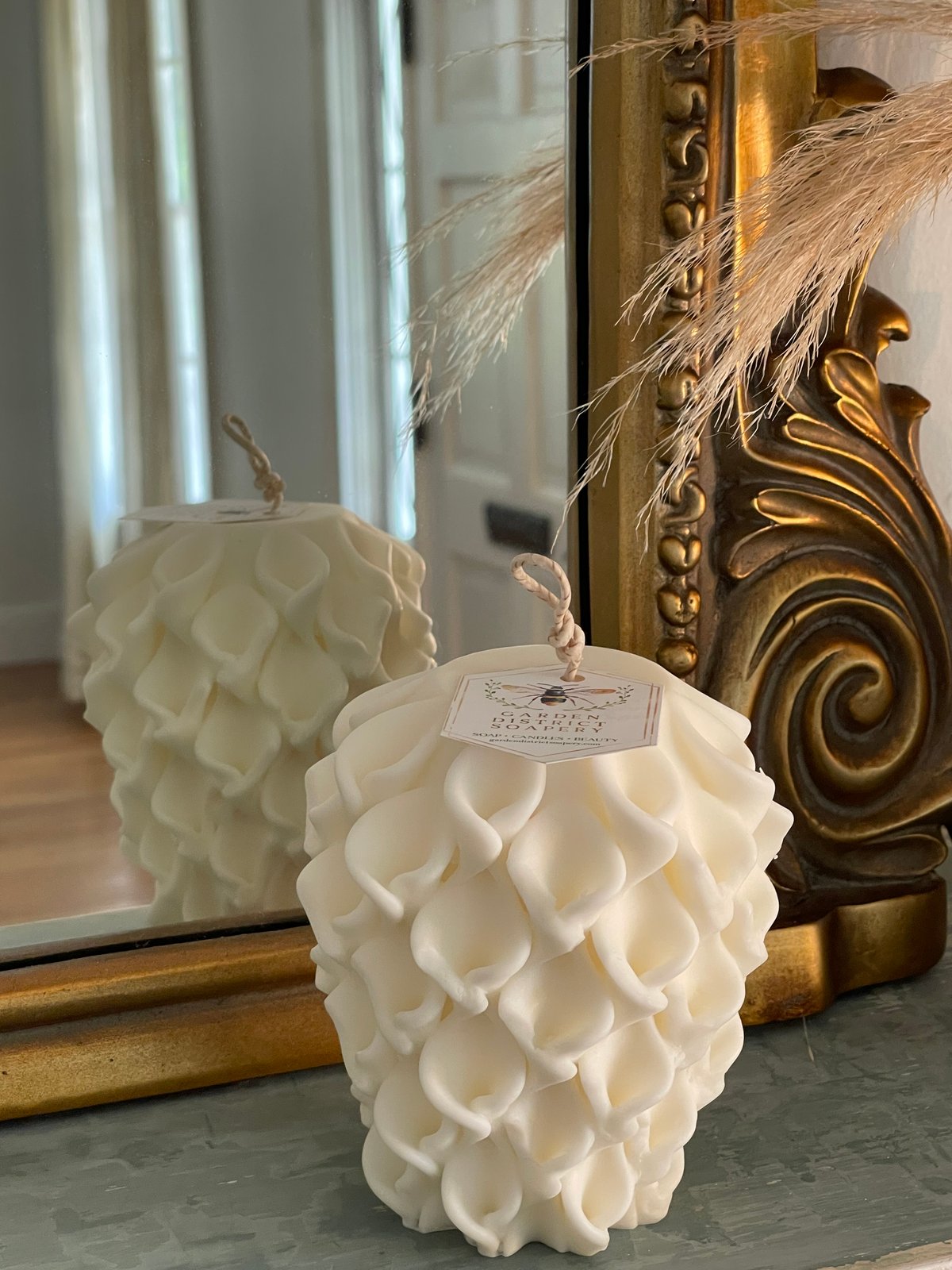 Alys Coconut Soleil Ornate Sculptural Candle 