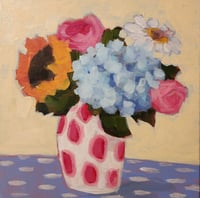 Pushing Petals 12x12