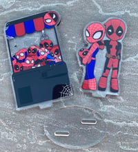 Image 4 of Spideypool Acrylic standee - 4.3 inches double sided acrylic stand 2 piece