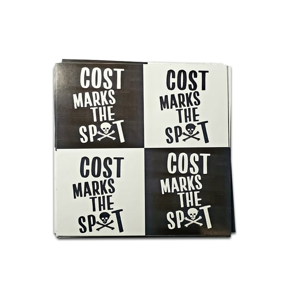 Image of "COST" vinyl sticker