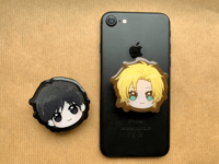 Image 1 of Banana Fish Acrylic Phone grip, Ash and Eiji phone charms