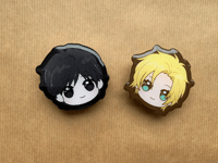 Image 2 of Banana Fish Acrylic Phone grip, Ash and Eiji phone charms