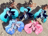 Image 1 of Mikuverse acrylic charms - hatsune miku variant acrylic keychains