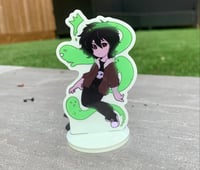 Image 1 of Glow in the dark Nico Di Angelo standee, Percy Jackson acrylic book stand