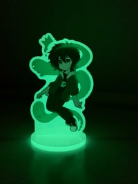 Image 2 of Glow in the dark Nico Di Angelo standee, Percy Jackson acrylic book stand