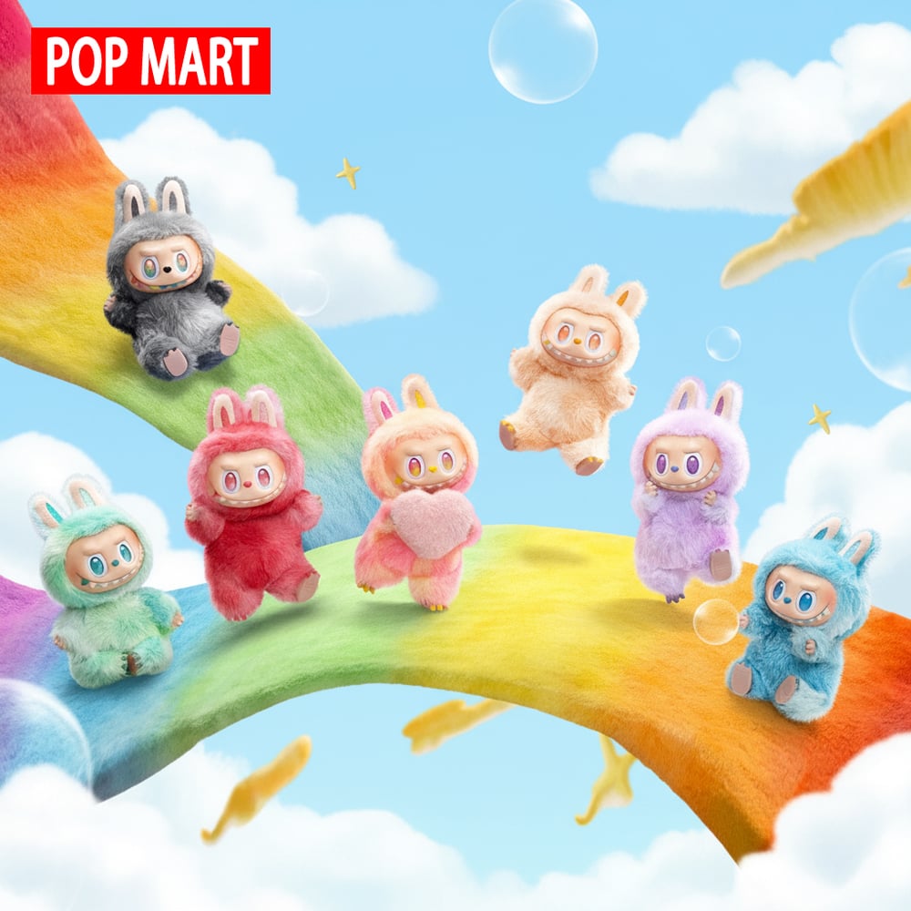 Image of Labubu doll - Perfect gift - Macaron color, 100% genuine. It's the perfect gift for children, family