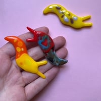 Image 2 of Fused glass slug magnets