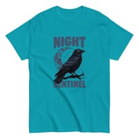 Image 1 of Unisex classic tee, Night Sentinel Raven & Moon Tee