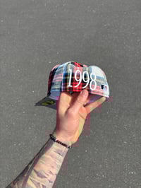 Image 3 of PLAID NEW YORK YANKEES CUSTOM FITTED CAP (BIRTH YEAR)