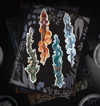 Image 1 of Four Elements Magic Wands Sticker Set