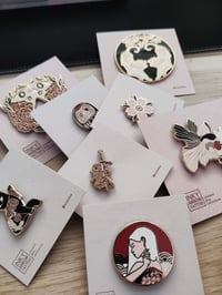 Image 1 of Enamel pin collection 'inky arrow tattoo'