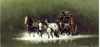 Night Crossing,  Limited edition print  by Frank McCarthy