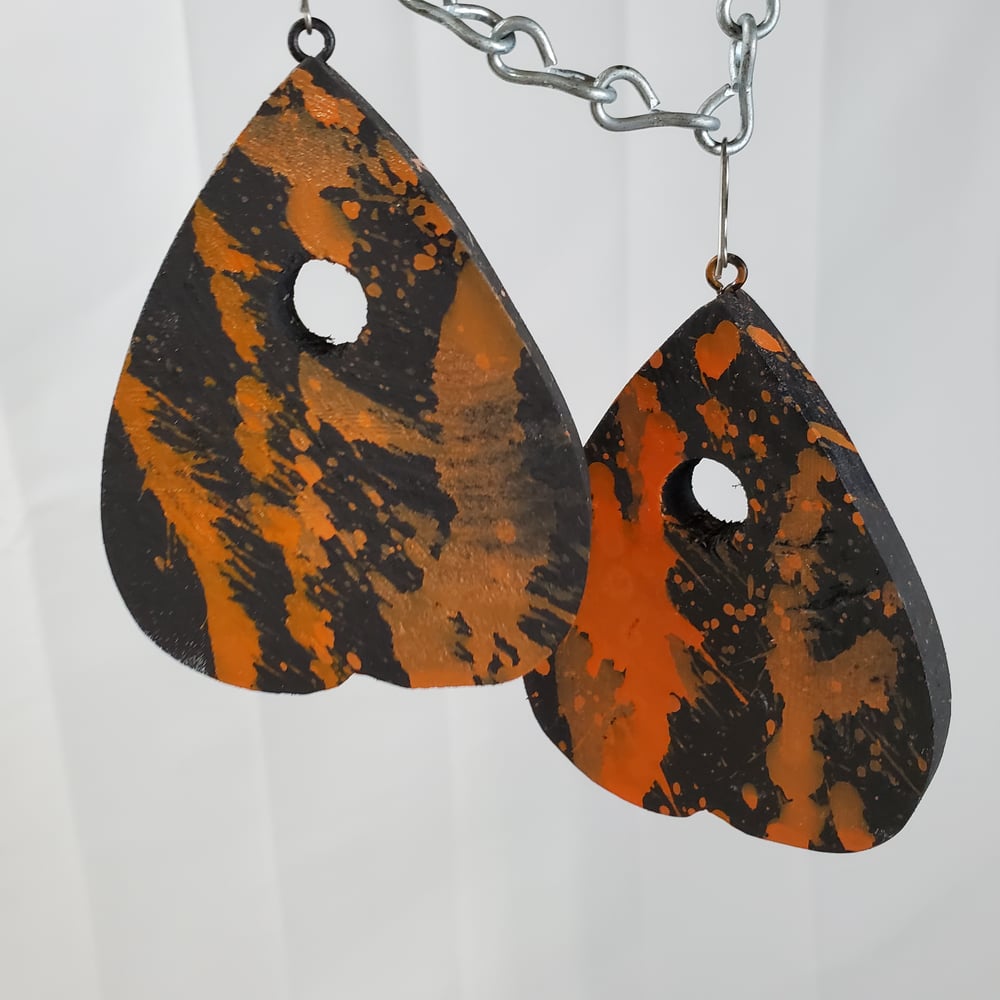 Black Cat Planchette Earrings