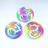 Holographic Wormdog Sticker