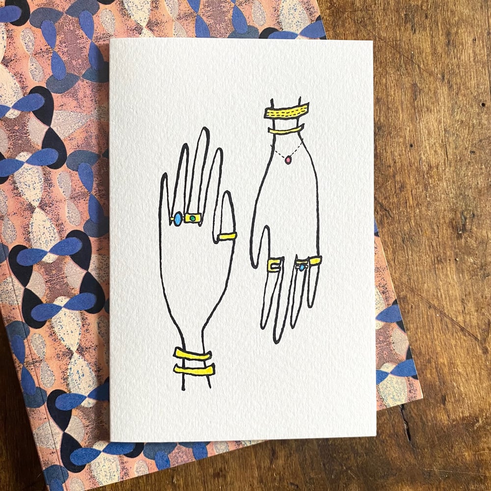 Image of Postcard with envelope "Hands"