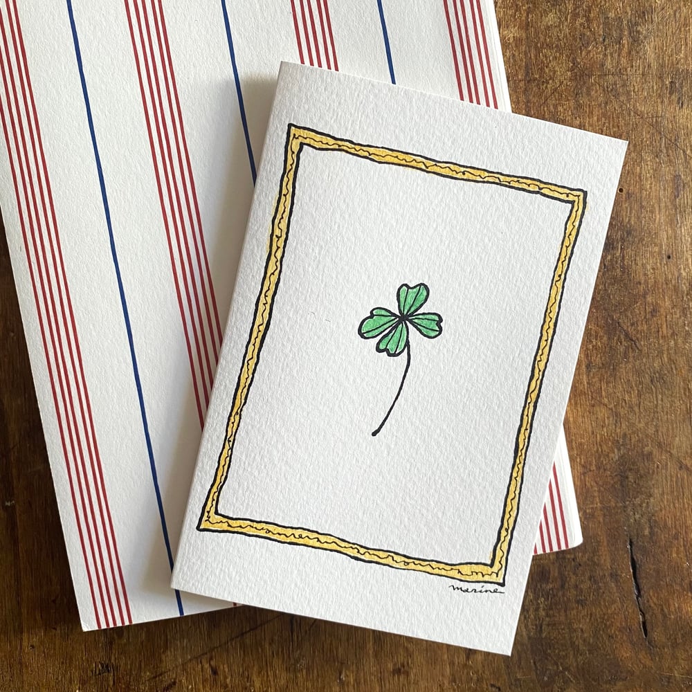 Image of Postcard with envelope "Clover"