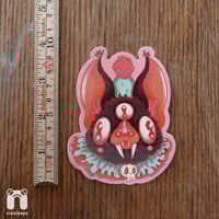 Image 3 of Three Eyed Party Bat Vinyl Sticker