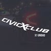 Sticker Civic X Club (1 Unidad)