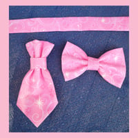 Image 1 of Pink bowtie/tie set 🎀 (pink collection)