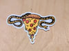 Pizza Snake Uterus Sticker 