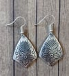 Art Deco Earrings: Floral Kites