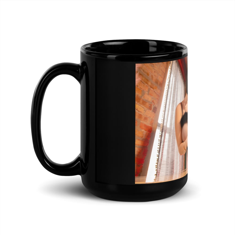 "Good Morning, Mommy!" Black Coffee Mug