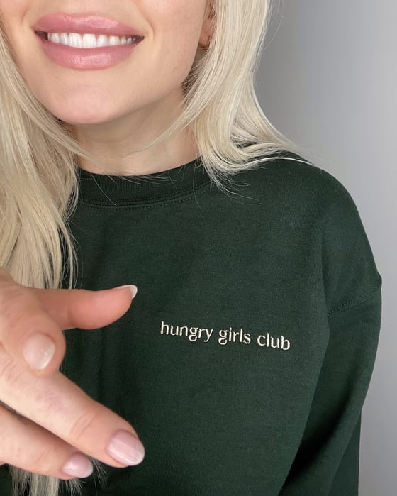 Image of hungry girls club crewneck sweashirt