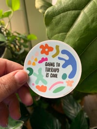 Image 1 of Going to Therapy is Cool Sticker