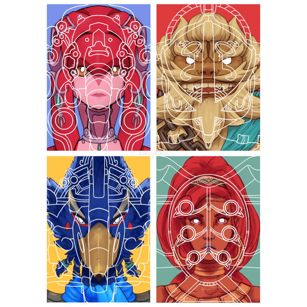 Image of Divine Beasts (BOTW) - Prints