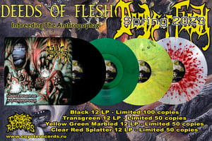 Image of Deeds Of Flesh – Inbreeding The Anthropophagi - VINYL format 4 colors -OUT NOW !!!